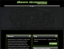 Tablet Screenshot of dakotaultrasonics.com